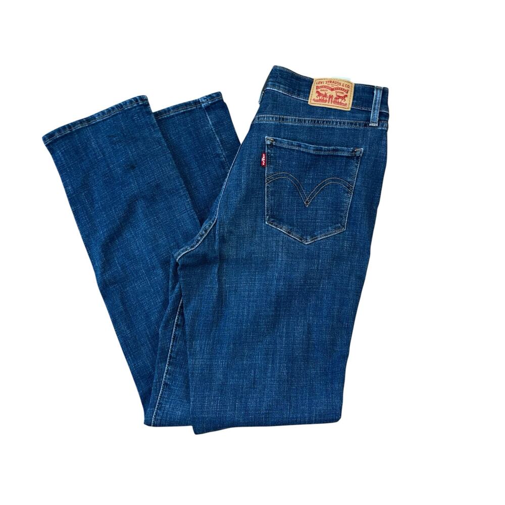 Levi’s Classic Straight Denim Blue Jeans Women’s 8 Classic Casual Preppy Western